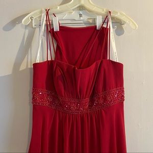 David’s Bridal Formal Gown, Matching Chiffon Scarf, Prom Dress / Regency Costume